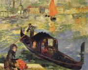 Claude Monet Gondola in Venice oil on canvas